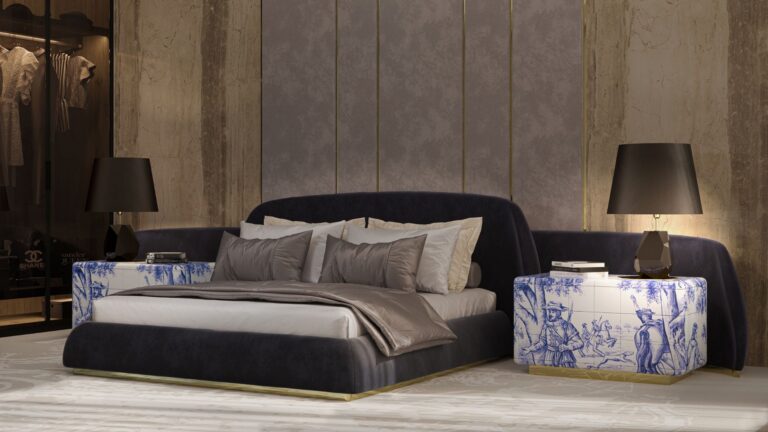 Golden Lines & Timeless Design: A Master Bedroom Oasis