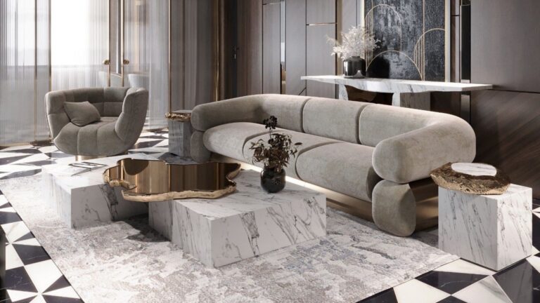 Mesmerizing Luxury Interiors With Marble Design Inspirations